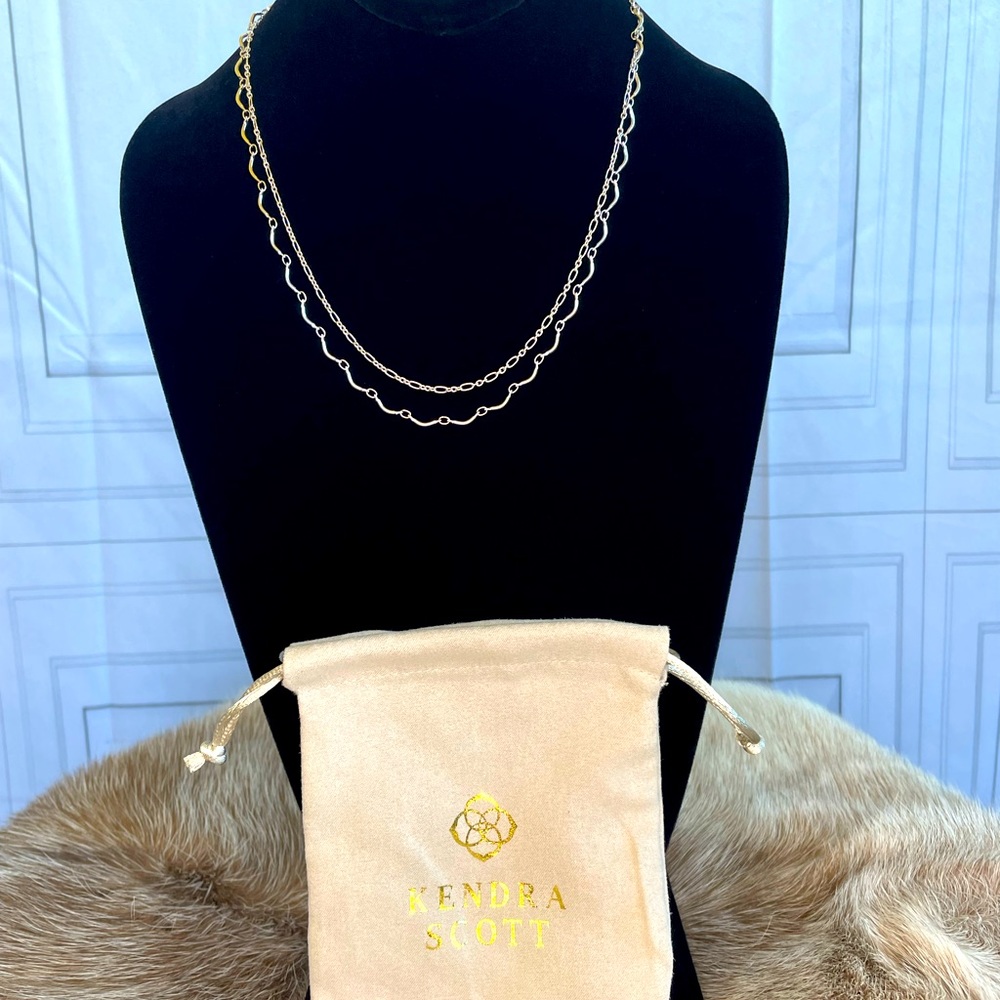 Delicate and lovely double Kendra Scott Necklace